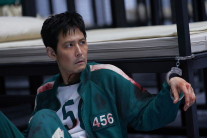 Lee Jung-jae como Seong Gi-hun en El juego del calamar