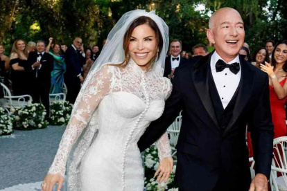 Lauren Sanchez y Jeff Bezos