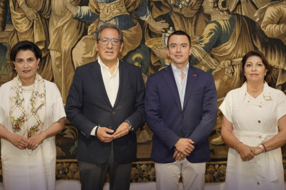 Daniel Noboa se reúne en Sevilla con Fundación Cajasol y empresarios para impulsar inversión estratégica