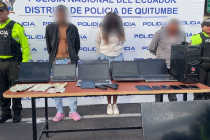Los tres detenidos no tienen antecedentes penales. Son ecuatorianos.
