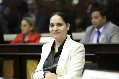 La asambleísta Mireya Pazmiño anunció el 27 de junio un proceso de fiscalización en Las Naves por el conflicto en torno a un proyecto minero