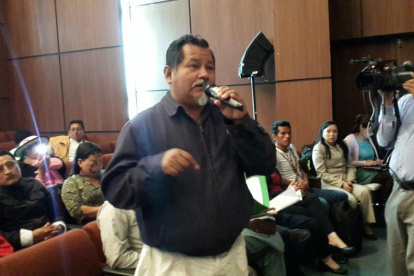 El exdirigente indígena Carlos Antonio Vargas Guatatoca.