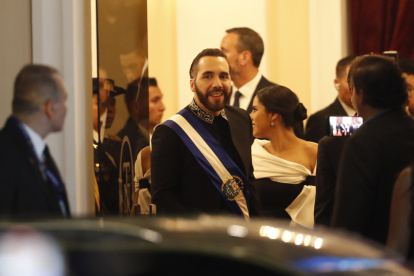 Fotografía de archivo del presidente de El Salvador, Nayib Bukele, en San Salvador.