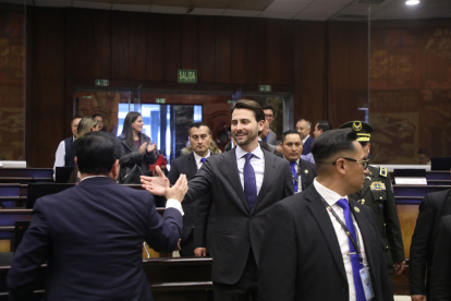 El presidente de la Asamblea Nacional, el oficialista Niels Olsen.