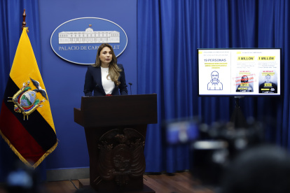 Carolina Jaramillo durante un conversatorio con medios este 30 de junio de 2025.