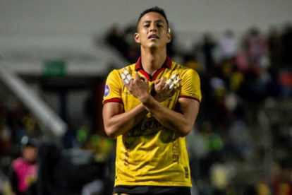 Miguel Parrales hizo un doblete en la goleada 5-0 de Barcelona ante Mushuc Runa