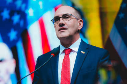 Cónsul General de Estados Unidos, Erik Martini, durante su discurso.