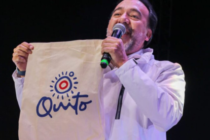 La marca de la ciudad de Quito.