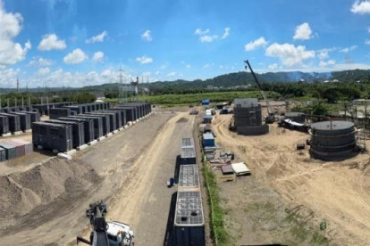 Una toma general de la Central Esmeraldas III.