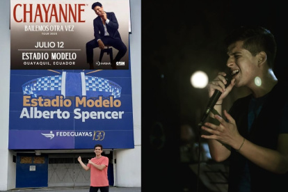 Milton Gómez en un cantautor guayaquileño, de 24 años, que ha emprendido una campaña para poder cantar junto a Chayanne este 12 de julio.