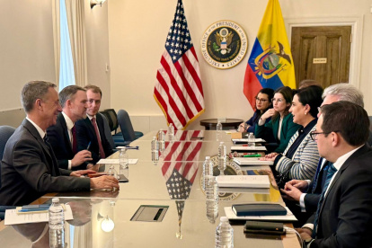 Una de las reuniones que Ecuador ha tenido con representantes y empresarios de Estados Unidos.