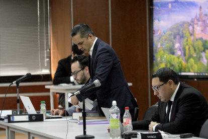 Caso. El procesado Wilman Terán, en sala de audiencia.