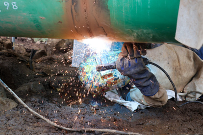 Una foto de los trabajos que se han hecho en los oleoductos como en el SOTE y en el OCP.