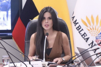 La presidenta de la Comisión de Transparencia, Diana Jácome, defendió a Dominique Serrano tras la viralización del video en el que se lo ve dibujando durante una sesión legislativa.
