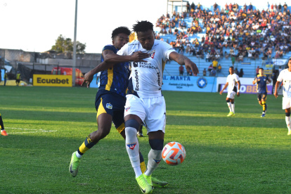 Michael Estrada fue la figura de Liga de Quito en la goleada sobre Delfín, en Manta.