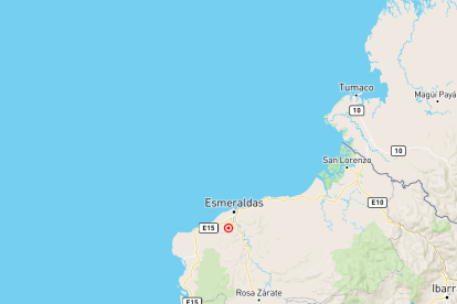 El sismo fue sentido levemente por habitantes de Esmeraldas y zonas aledañas,