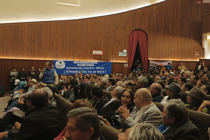 La asamblea ciudadana por el agua emitió un comunicado con ocho resoluciones para marchar en contra de la actividad minera en Quimsacocha.