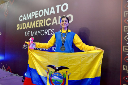Con 24 años, Nathaly ocupa el lugar de raqueta # 1 de Ecuador y ahora plata Sudamericana.