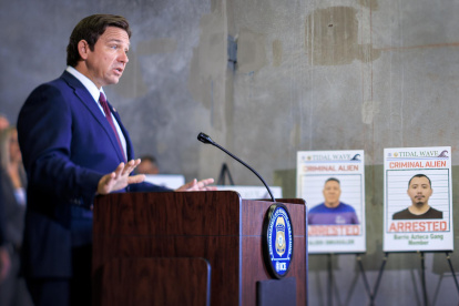 El gobernador de Florida (EE.UU.), Ron DeSantis.