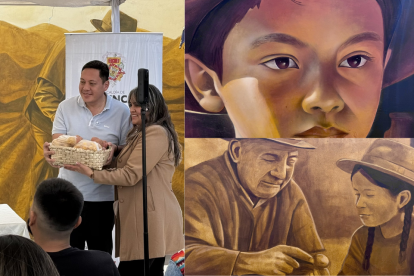 Los nuevos murales en el Mercado 12 de Abril reflejan la historia y cultura del barrio Urubamba en Cuenca