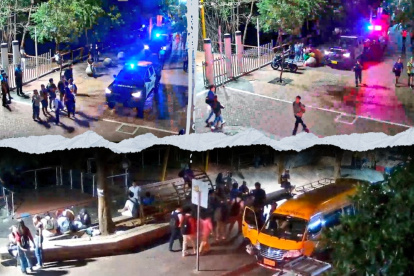 Agentes de Control Metropolitano realizaron un operativo para retirar a libadores de la calle Quisquís, en el centro de Guayaquil.