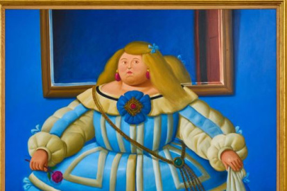 Vista de la obra "Después de Velázquez" (2005), del artista colombiano, Fernando Botero, que forma parte de la muestra.