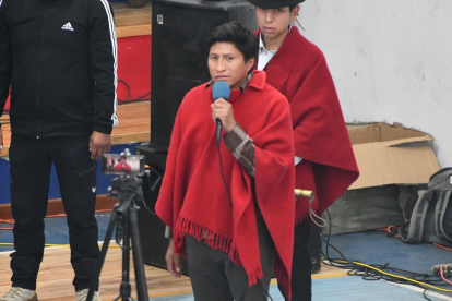 Fernando Guamán fue proclamado como precandidato a la presidencia de la Conaie por la Comich