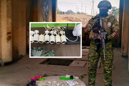 Militares hallaron nueve cámaras, municiones y uniformes camuflados durante el operativo