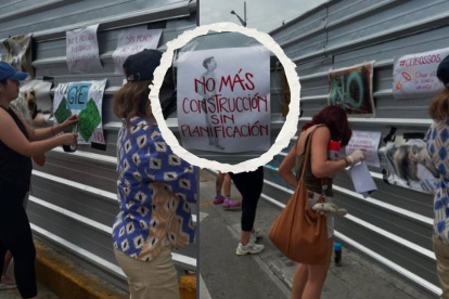 Residentes de Los Ceibos y de sectores aledaños participaron en la manifestación de Rescate Animal en contra de la construcción de dos pasos a desnivel.