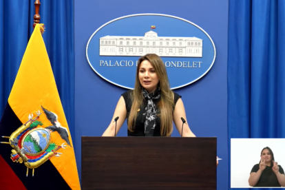 Carolina Jaramillo, portavoz del Gobierno de Daniel Noboa, habló sobre el desabastecimiento del agua en Quito.