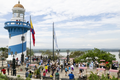 Vista del Cerro Santa Ana, donde Francisco de Orellana consolidó en 1538 uno de los hitos clave de la fundación de Guayaquil.