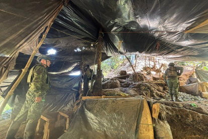 Las Fuerzas Armadas del Ecuador recuperaron este fin de semana las zonas de Mina Vieja, Mina Nueva y El Olivo, ubicadas en la parroquia Buenos Aires, provincia de Imbabura.