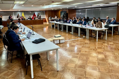 En la Corte Nacional de Justicia se realiza la audiencia de juicio para seis personas acusadas de delincuencia organizada.