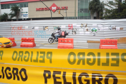 La construcción del paso elevado en Ceibos.