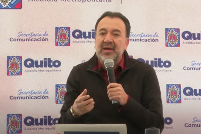 El alcalde Pabel Muñoz durante el informe semanal de este 14 de julio de 2025.