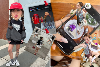 Cuando tu creatividad no cabe en la pantalla... o tu cabeza tampoco. Así se ven las últimas tendencias de Instagram: Phone Exit, Pop Head Trend y otras.