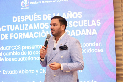 Andrés Fantoni fue electo consejero del CPCCS en las seccionales de 2023.