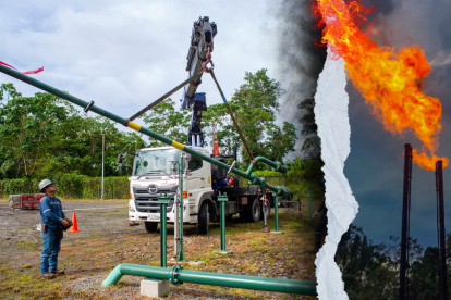 El 14 de julio, EP Petroecuador desmanteló siete mecheros más en la Amazonía ecuatoriana