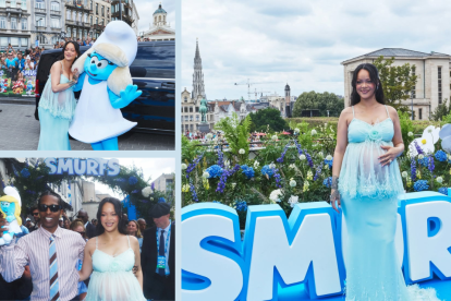 En la película "¿Has visto a papá Pitufo?", además de prestar su voz a Smurfette, Rihanna  aporta al soundtrack con la canción "Friend of Mine" y ejerce como productora. del filme