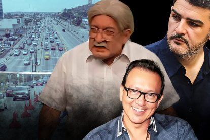 El comediante desempolvó al personaje de Febres-Cordero para abordar la polémica por las obras en Ceibos.