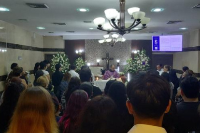 Velorio de la joven estudiante de arquitectura.