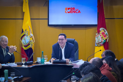El alcalde de Cuenca, Cristian Zamora, inició sus funciones en 2023.