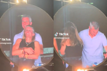 La pareja fue captada en el concierto de Coldplay en el Gillette Stadium de Foxborough, Massachusetts.