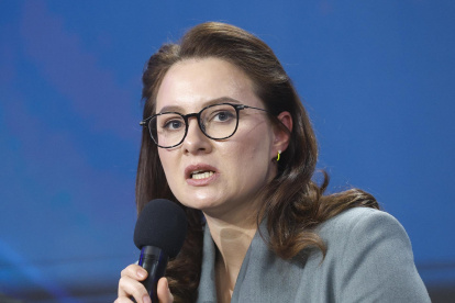 La hasta ahora ministra de Economía y nueva primera ministra de Ucrania, Yulia Sviridenko.