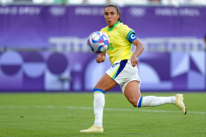 Marta tiene 39 años y es una superdotada en el fútbol femenino.