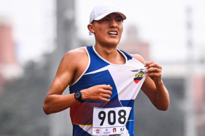 Oña ya fue oro en los 10.000m marcha de Juegos Bolivarianos de la Juventud 2024.