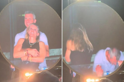 Andy Byron, CEO de Astronomer,captado en la pantalla gigante del concierto de Coldplay junto a la jefa de Recursos Humanos de la misma empresa, Kristin Cabot.