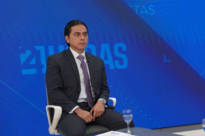 Fabián Calero en una entrevista con Teleamazonas, en septiembre del año pasado.