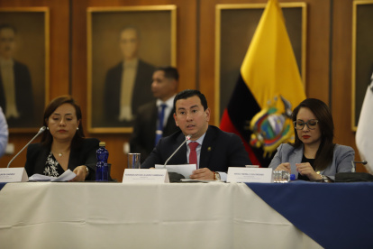 Ferdinan Álvarez, presidente de la Comisión de Fiscalización de la Asamblea, en la sesión del 17 de julio de 2025.