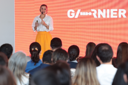 Silvia Intriago durante su exposición.